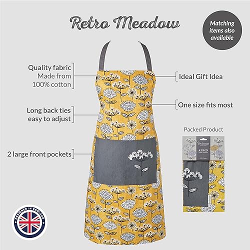 Cooksmart Lot de 5 tabliers, gants de cuisine et torchons de cuisine | Ensemble de tabliers, torchons et gants de cuisine double parfaits pour toute cuisine | Gant de four, tablier de cuisine et - Nail Gallerys