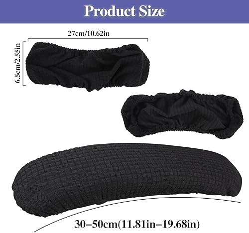 KALIONE Housse d'accoudoir en 2 parties pour chaise de bureau, housse d'accoudoir pour chaises de bureau, housses d'accoudoirs de chaise, protège-mains pour sièges de bureau, protège-bras d'ordinateur - Nail Gallerys