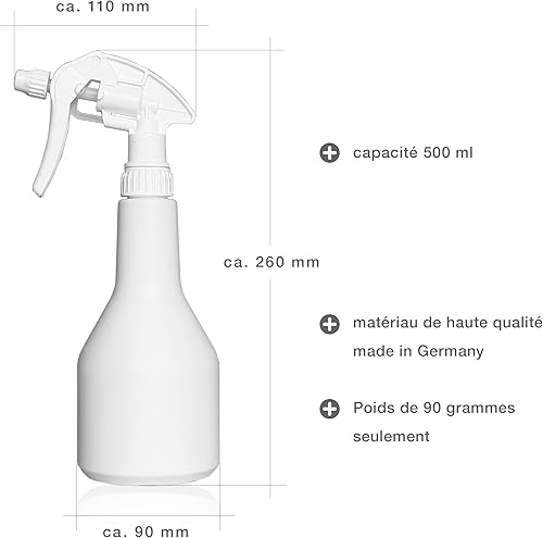 Uttex 10 flacons Vaporisateur élégant vide Canyon CHS 3AK fonction atomiseur | Rechargeable | résistant aux produits chimiques (10 flacons) idéals pour usage professionnel et domestique - Nail Gallerys