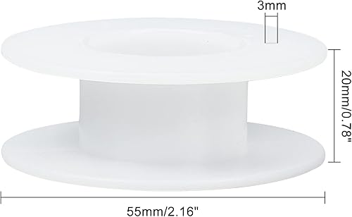 OLYCRAFT 24 pièces bobines de fil en plastique bobines de fil de fil bobines bobines de fil vides bobines en plastique pour machines à broder et à coudre -55x20mm/2''x0.8'' - Nail Gallerys