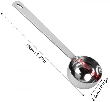 Lot de 2 Cuillères à Café en Acier Inoxydable, Cuillere Doseuse, Cuillère Doseuse en Acier Inoxydable, Cuillère Doseuse Café, pour Café, Thé, Farine - Nail Gallerys
