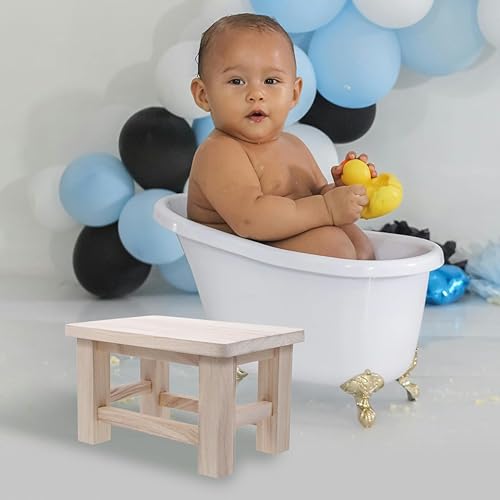 MAGICLULU Repose-Pieds Rustique Original en Bois pour Garçons Et Filles Tabouret De Changement De Chaussures Siège Stable Petit Repose-Pieds Utilisation en Dortoir À Domicile - Nail Gallerys