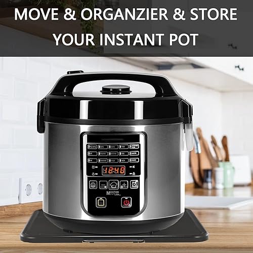 Plateau coulissant pour machine à café - Grand plateau à rouler sous l'armoire - Glissières mobiles pour mixeur, friteuse à air, grille-pain, mélangeur avec roues (35,8 cm de large x 30 cm de - Nail Gallerys