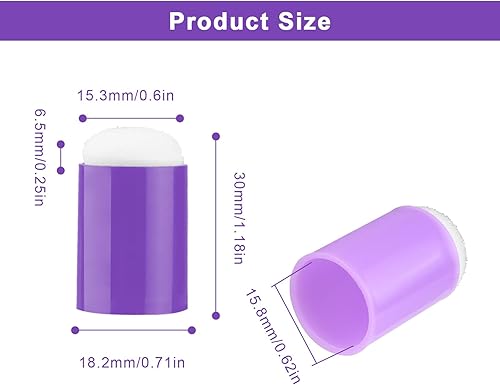 Sponge Daubers, SPRHR 24 Pièces 6 Couleurs Doigt Éponge, Éponge à Doigt, Utilisés pour Les Modèles, Les Peintures, Les Encres D'imprimerie, la Fabrication de Cartes, L'artisanat - Nail Gallerys