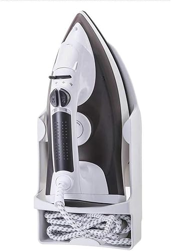 EBILUN Support mural en fer à suspendre pour planche à repasser - Étagère de rangement avec crochet pour économiser de l'espace pour hôtel, maison, salle de bain, dortoir, noir - Nail Gallerys