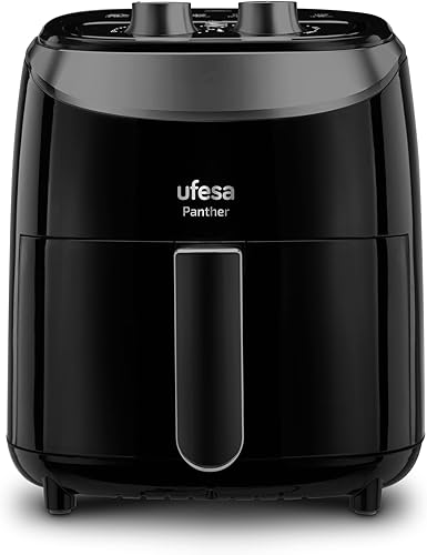 Ufesa AF2850 Fryin' Free Friteuse Sans Huile Air Fryer, 6 Programmes, 1200W, 2.8L, Ecran Tactile, Minuterie, Température 80ºC - 200ºC, Sans BPA, Cuve et Plateau Antiadhésif - Nail Gallerys