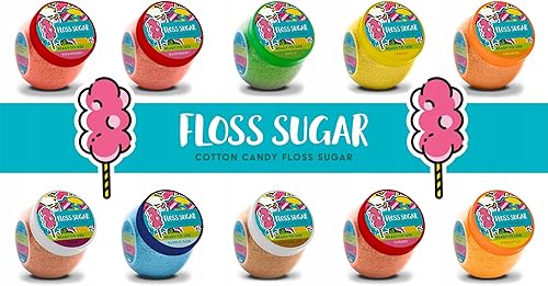 Barbe à papa (10 arômes naturels et couleurs) / paquet de 1 kg vous pouvez choisir un des arômes : pomme/ananas/cerise/citron/bubble gum/cola/framboise/bonbon à sucer - Nail Gallerys