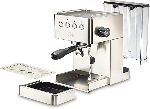 Solis Machine à expresso/porte-filtre, taille de tasse programmable, buse vapeur/eau chaude, porte-passoire professionnel 58 mm, barista Gran Gusto - Nail Gallerys