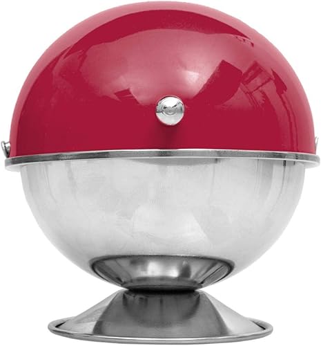 Secret de gourmet Sucrier - 9 x 13 cm - Inox - Rouge - Nail Gallerys