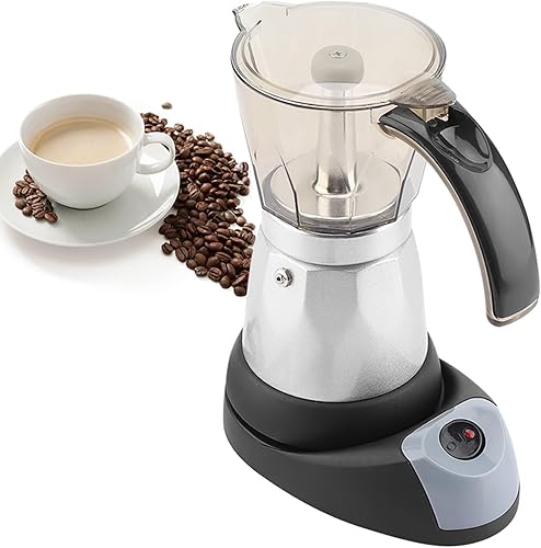 Cafetière électrique 480W 300ML/6 Tasses, Cafetière électrique Détachable pour la Cuisine Domestique, Expresso Moka - Nail Gallerys
