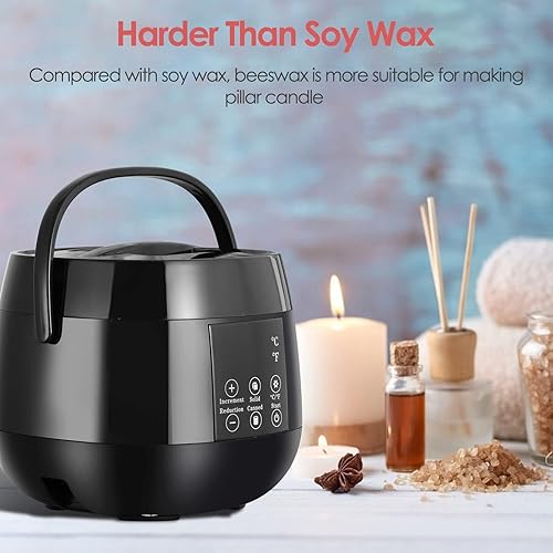 SONLED Fondoir de Cire de Bougie, fondeur de Cire électrique pour Bougies, Peut contenir 16 oz de Cire Fondue, Pot de Fusion de Cire électrique avec Valve à versement Rapide - Nail Gallerys