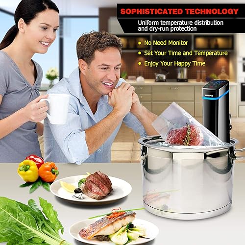 AUKUYEE Cuiseur Sous Vide WiFi, Cuiseur de Précision 1100W sans BPA HQ03 - Nail Gallerys