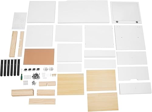 panfudongk Coiffeuse avec miroir et éclairage - Table de maquillage moderne avec tiroirs et roues universelles - Coiffeuse compacte pour chambre à coucher - Avec chaise et miroir - Blanche - Nail Gallerys