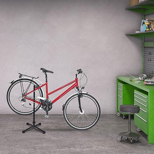 Relaxdays Porte-vélos, réglable pour Roue arrière, Cadre jusqu'à 27,5', jusqu'à 30 kg, HxLxP: 63,5 x 32 x 35 cm, Noir - Nail Gallerys