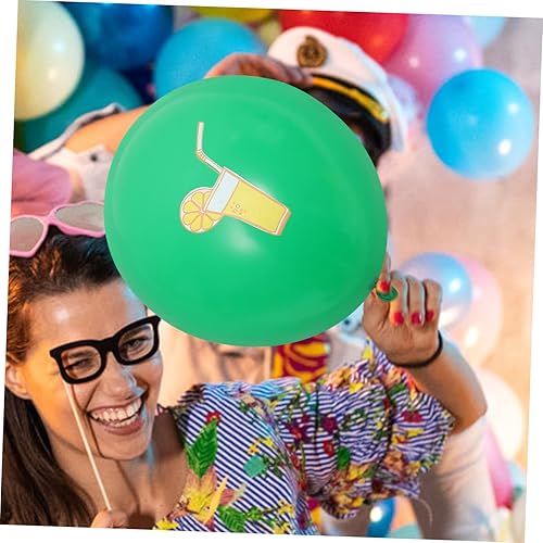 KONTONTY Pièces Ballons Thème Citron pour Fête Hawaïenne Décoration de Fête été Parfait pour Événements Festifs - Nail Gallerys