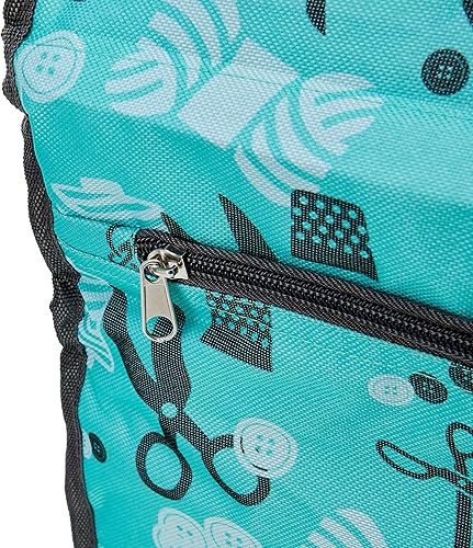 Kleiber Sac de Machine à Coudre, Polyester, bleu, 43x41x21cm - Nail Gallerys