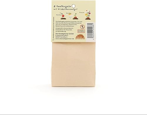 8 boules de graines de fleurs sauvages comme cadeau créatif, bombes à graines avec graines de fleurs sauvages, idée cadeau parfaite pour les anniversaires, les remerciements, comme cadeau - Nail Gallerys