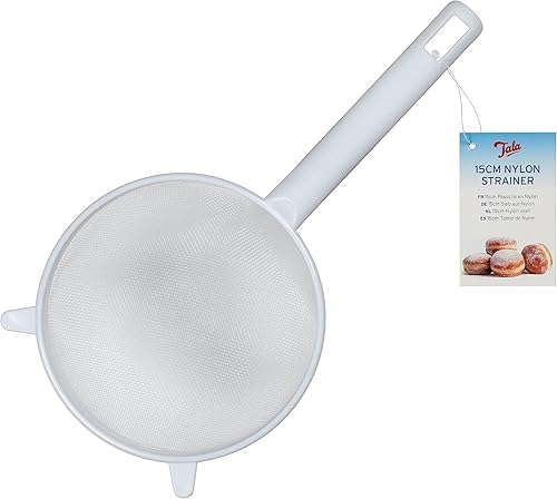 Tala Tamis en Nylon Blanc 15cm, Idéal pour Filtrer, Rincer et Laver Divers Aliments comme le Riz, les Légumineuses, les Salades, les Fruits et Légumes, Compatible LaveVaisselle - Nail Gallerys