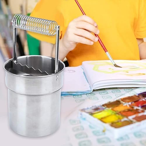 Nettoyeur Pinceau en Acier Inoxydable, Lave-Pinceau avec Support De Pinceaux Nettoyeur à Pinceau Double Couche De Filtration Lave-Pinceaux Portable pour Laver Et Sécher Les Pinceaux - Nail Gallerys