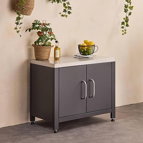 sweeek - Meuble de Cuisine extérieure en Acier L80cm - Nail Gallerys