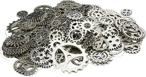 Makhry Assortiment de 150 g en métal bronze vintage Steampunk pour fabrication de bijoux - Roue de montre pour travaux manuels, cosplay, décoration d'Halloween - Nail Gallerys