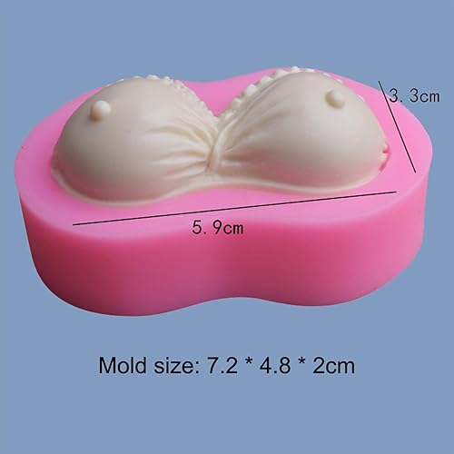 Moule en silicone en forme de soutien-gorge sexuel pour décoration de gâteau, bougie, chocolat, savon, outils de pâtisserie 3D - Nail Gallerys