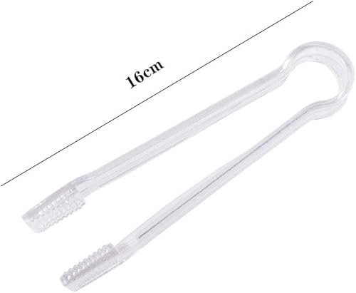 Pince à glace de 16 cm, pince en plastique, pince à salade, pince transparente pour pain, gâteau, pince à glace, outil de bar de cuisine - Nail Gallerys