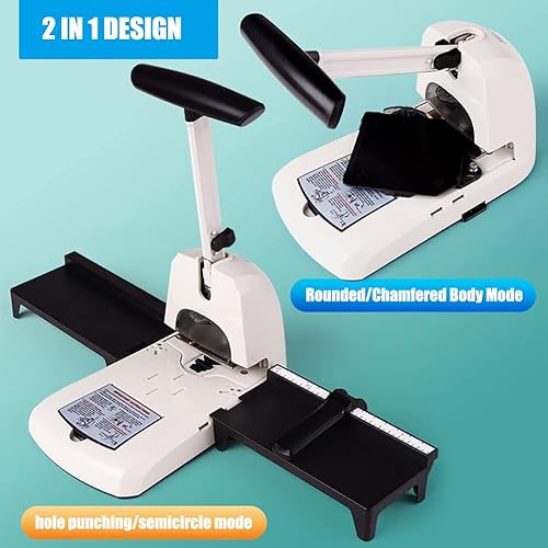 HYQNG Perforatrice d'angle Arrondie 6 en 1 Coupe-Angle 100 Feuilles Perforatrice d'angle Ronde avec R3,5 mm R6 mm R10 mm, Coins arrondis, Demi-Cercle, Matrices interchangeables de Perforation de 6 mm - Nail Gallerys