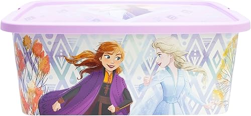 Stor Boîte de rangement avec fermeture à clic de 13 litres de la Reine des Neiges - Nail Gallerys