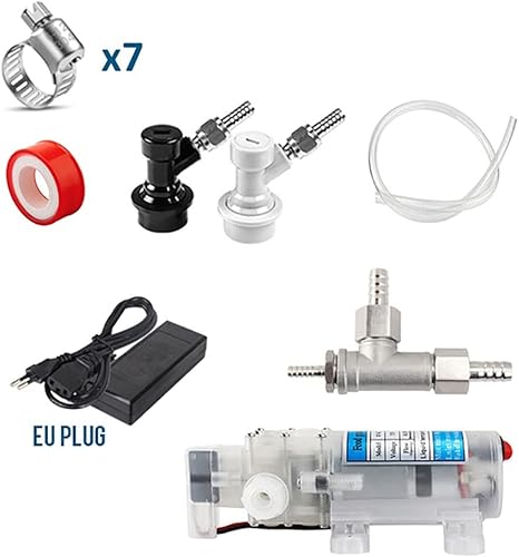 JEEIJ Homebrew Fermentation Pompe De Fermentation, Bière Fermentation Secondaire De La Bière Effacement De L'appareil Carbonatation Rapide Carbonatation Rapide Système D'aération en Ligne - Nail Gallerys