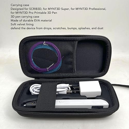 Étui pour Stylo 3D, étui de Transport pour Stylo 3D pour Stylo MYNT3D Super 3D, étui Rigide en EVA pour MYNT3D Professional, étui de Rangement de Poche en Maille Supplémentaire - Nail Gallerys