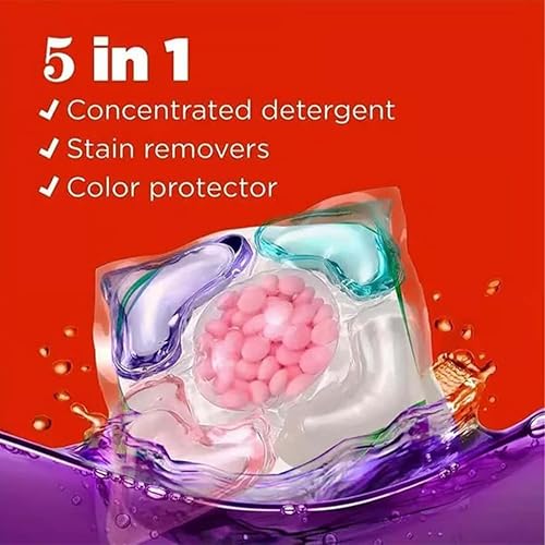 5 in 1 Laundry Beads, Super cleaning Scent Beads Laundry, 5 en 1 perles de blanchisserie, Super Clean perles parfumées blanchisserie, Perles De Gel De Lessive Lavage du Linge Parfumé Booster (30PCS) - Nail Gallerys
