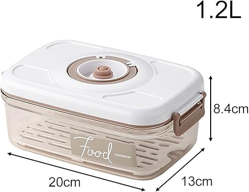 WIIYENA Boîte de rangement sous vide hermétique pour conserver la fraîcheur des aliments - Grande capacité pour une marinade rapide (1,2 l) - Nail Gallerys