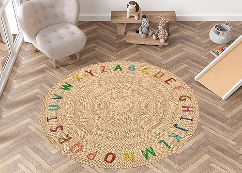 VINILIKO, Tapis en Vinyle ABC Couleurs [Diam] 100 cm - Nail Gallerys