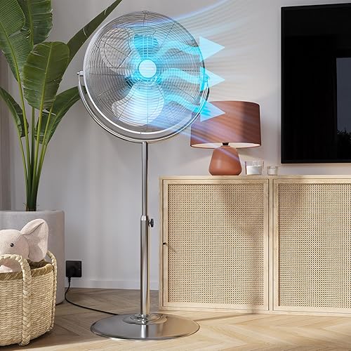 Tristar VE-5975 Ventilateur métal sur pied grande vitesse - Nail Gallerys