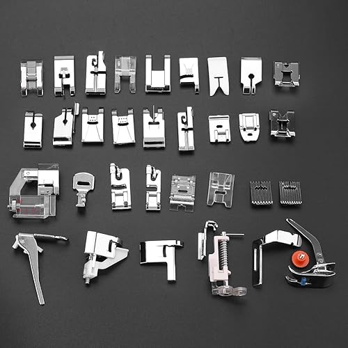 Fdit Professional Machine À Coudre Pieds Presseur Ensemble Madame Coudre Pied Pied Presseur 32 PCS 32pcs Machine À Coudre Presseur Pieds Ensemble Frère Chanteur et Autre Machine À Coudre Multifon - Nail Gallerys