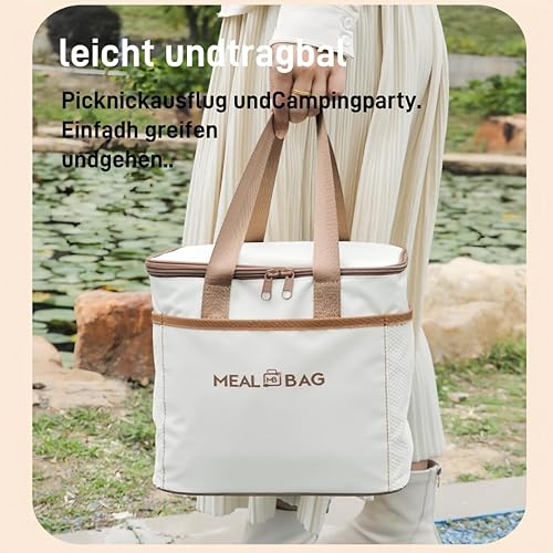 QINGLIKUNM Sac à dos isotherme, sac à déjeuner portable, pliable, réutilisable, adapté pour toutes les saisons et adapté pour les voyages, le bureau et les étudiants. (M) - Nail Gallerys