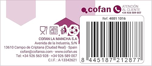 Cofan Gobelet Combi/Cidre | Modèle Hampton | Capacité 520 cc | Pack de 6 unités - Nail Gallerys