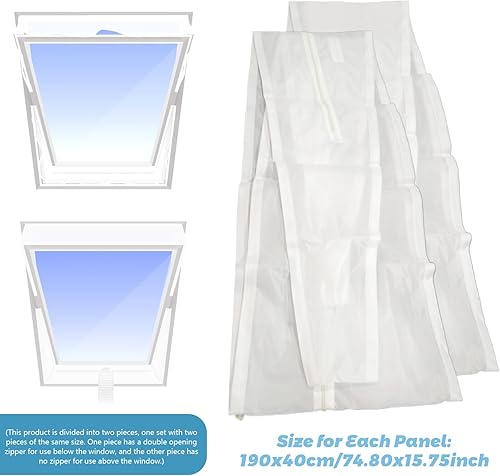 Jcasbdn Kit de fenêtre de climatiseur Portable 75 Pouces de fenêtre Portable à Vent de 75 Pouces de fenêtre Portable à Vent - Nail Gallerys