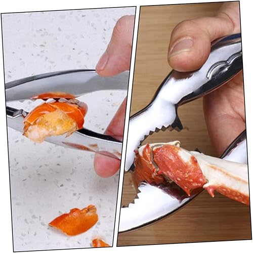 PRETYZOOM Pince À Crabe En Acier Inoxydable 1 Pièce Pince À Casse-noix Pour Fruits De Mer Outils Pour Crabe Poignée Ergonomique Argenterie - Nail Gallerys