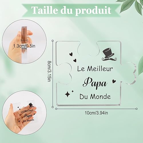 Cadeau Papa Cadeau Saint Valentin pour Papa Noel Acryliques Puzzle Cadeau Pere Cadeau Futur Papa Original Cadeau Nouveau Papa Idée Cadeau Jeune Papa Cadeau Fete des Peres - Nail Gallerys