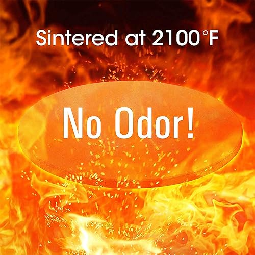 ANTIOCH Pierre à Pizza Plaque Réfractaire Pierre de Cuisson pour Cuisson-Cordiérite pour Barbecue Four et Service Pizza Rond 30,5 cm - Nail Gallerys