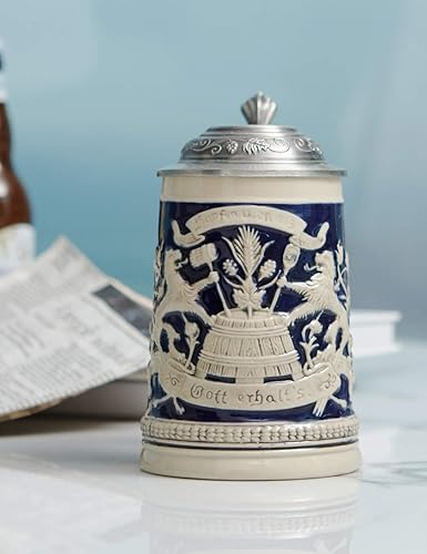 Amoy-Art Choppe de Biere Allemande Beer Mug Bavière Chope a Biere 0.6Liter - Nail Gallerys