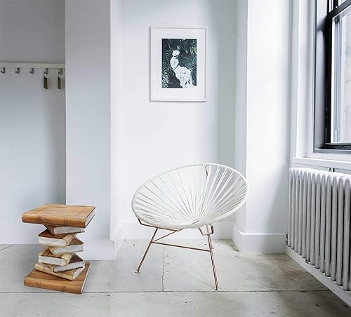 Thaiboo Petite Table de Salon en Bois Massif, décoration Artisanale fabriquée à partir d’Un Seul Morceau, guéridon, Porte Lampe ou Plante (13401) - Nail Gallerys