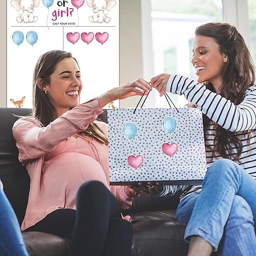 shangjia société révélateurs Sexe | Jeu devinettes d'affiche Vote révélation Genre,Fournitures décorations fête pour garçon ou Fille, ou Elle - Nail Gallerys