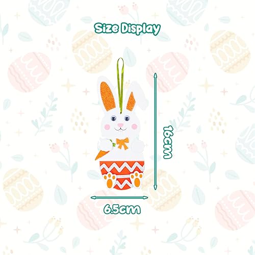 Bricolage Poussin de Pâques pour Enfant,12pcs Kit de Bricolage pour Pâques Enfant,Bricolage de Pâques pour Enfant,Décoration Pâques à Suspendre en EVA pour Enfants Fête Party DIY Paque (A) - Nail Gallerys