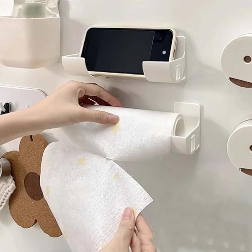 MisFun 6 Pièces Support Sac Poubelle, Montage Mural Distributeur de Sacs Poubelle, Porte-Rouleau de Distributeur de Sac Poubelle, Pour le Rangement et L'organisation des Accessoires de Cuisine - Nail Gallerys