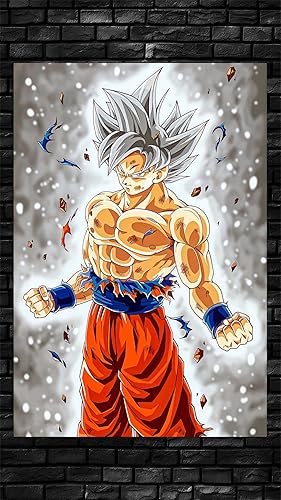 Frikiverso Plaque décorative Goku Ultra Instinct Métallique Tableau Poster HD - Nail Gallerys