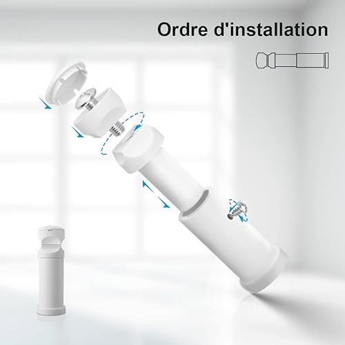 Heilmetz Support pour radiateur de salle de bain,Kit de fixation Matériel de montage Support pour radiateur avec cache et purgeur d'air Blanc（1 jeu） - Nail Gallerys