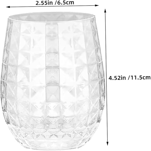 CHICAMPERA 12 Pièces tasse d'ananas coupe hawaïenne gobelet en plastique d'été coupes de fruits pour la fête tasses tropicales pour la fête Transparent Réutilisable - Nail Gallerys